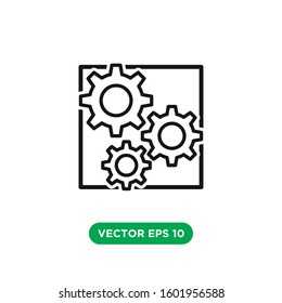 gear icon vector concept design template