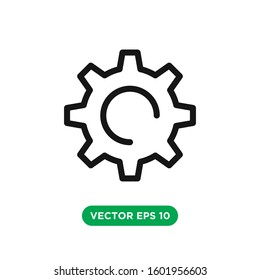 gear icon vector concept design template