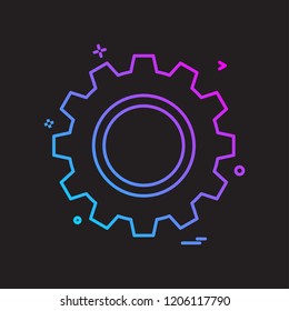 gear icon vector design