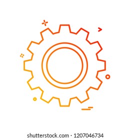 gear icon vector design