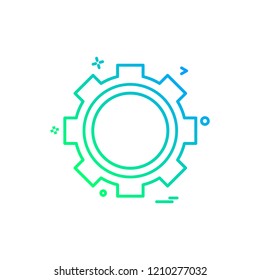 gear icon vector design gear icon vector design