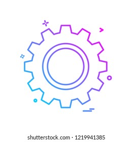 gear icon vector design