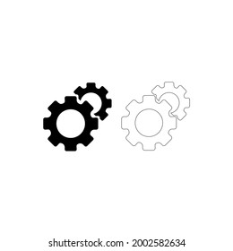 Gear icon vector design illustration.