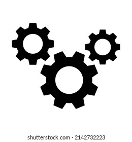 gear icon vector design template simple and clean