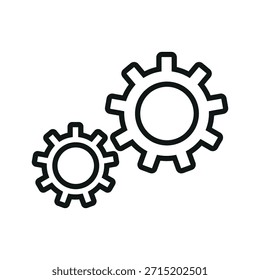 Plantilla de diseño de Vector de icono de engranaje