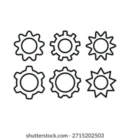 Gear icon vector design template
