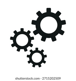 Plantilla de diseño de Vector de icono de engranaje