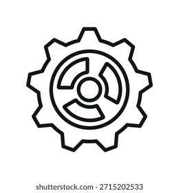 Gear icon vector design template