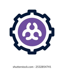 gear icon. vector dual tone icon for your website, mobile, presentation, and logo design.