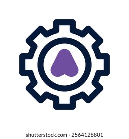 gear icon. vector dual tone icon for your website, mobile, presentation, and logo design.