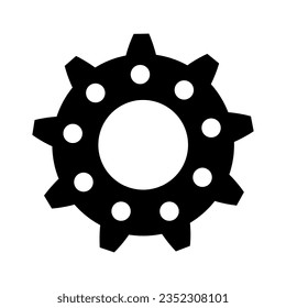 Gear Icon Vector. Engineering illustration sign. Cogwheel symbol. Settings logo. 