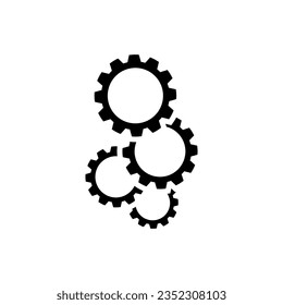 Gear Icon Vector. Engineering illustration sign. Cogwheel symbol. Settings logo. 