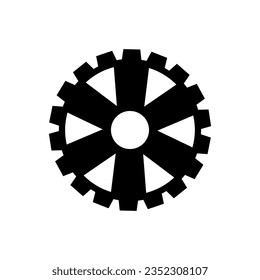 Gear Icon Vector. Engineering illustration sign. Cogwheel symbol. Settings logo. 