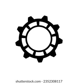Gear Icon Vector. Engineering illustration sign. Cogwheel symbol. Settings logo. 