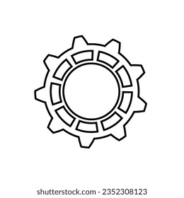 Gear Icon Vector. Engineering illustration sign. Cogwheel symbol. Settings logo. 