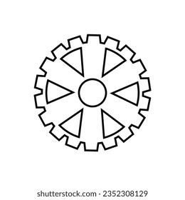 Gear Icon Vector. Engineering illustration sign. Cogwheel symbol. Settings logo. 