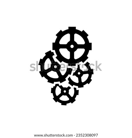 Gear Icon Vector. Engineering illustration sign. Cogwheel symbol. Settings logo. 