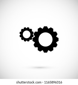 Gear icon, Vector EPS 10 illustration style