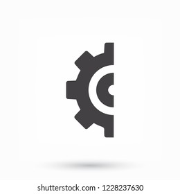 Gear icon. Vector, Eps 10