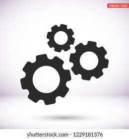 Gear icon. Vector, Eps 10