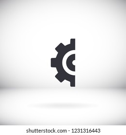 Gear icon. Vector, Eps 10