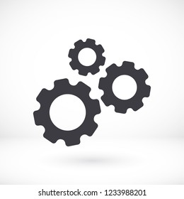 Gear icon. Vector, Eps 10