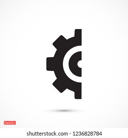Gear icon. Vector, Eps 10