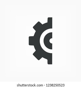 Gear icon. Vector, Eps 10