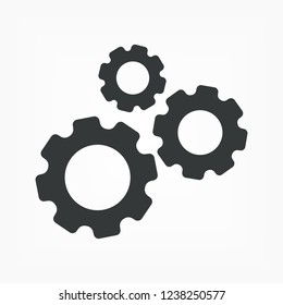 Gear icon. Vector, Eps 10