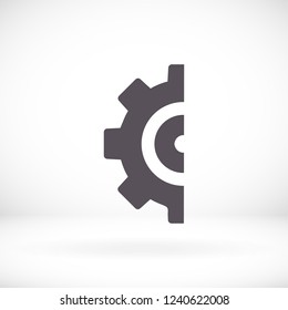 Gear icon. Vector, Eps 10