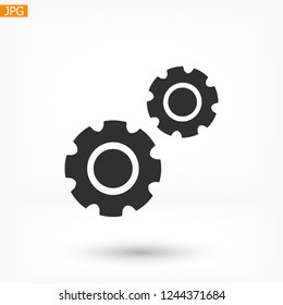 Gear icon. Vector, Eps 10