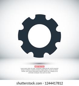 Gear icon. Vector, Eps 10