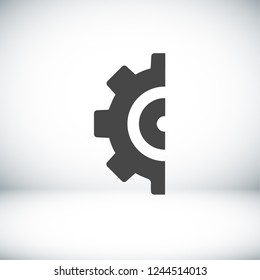 Gear icon. Vector, Eps 10