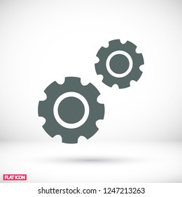 Gear icon. Vector, Eps 10
