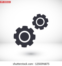 Gear icon. Vector, Eps 10