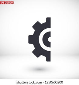 Gear icon. Vector, Eps 10