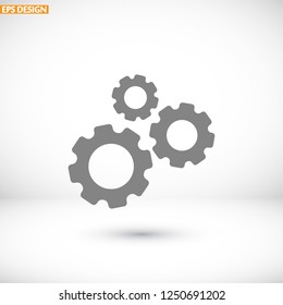Gear icon. Vector, Eps 10