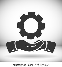 Gear icon. Vector, Eps 10