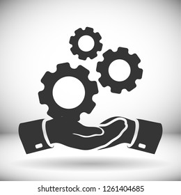 Gear icon. Vector, Eps 10