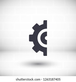Gear icon. Vector, Eps 10