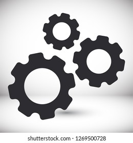 Gear icon. Vector, Eps 10