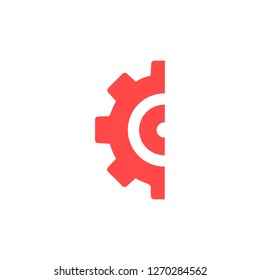 Gear icon. Vector, Eps 10
