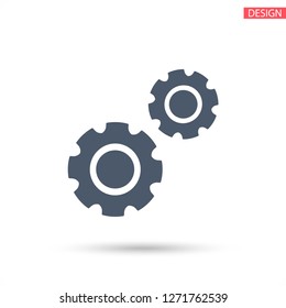 Gear icon. Vector, Eps 10