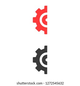 Gear icon. Vector, Eps 10