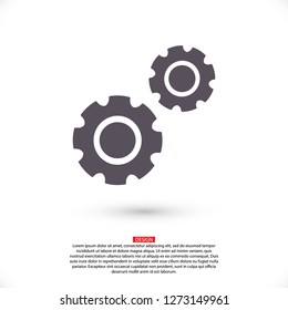 Gear icon. Vector, Eps 10
