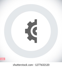 Gear icon. Vector, Eps 10