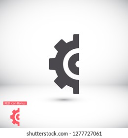 Gear icon. Vector, Eps 10