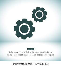 Gear icon. Vector, Eps 10
