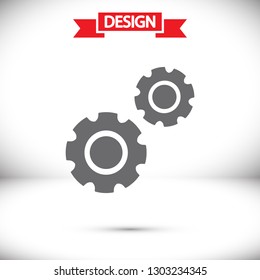 Gear icon. Vector, Eps 10