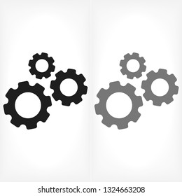 Gear icon. Vector, Eps 10